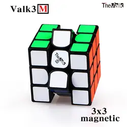 Новый QiYi Valk3 м 3x3x3 волшебных магнитных Скорость куб валк 3 м стикерная профессиональная магниты куб головоломка валк 3 м