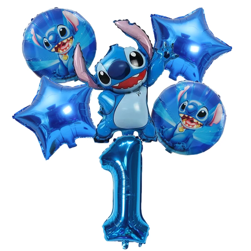 Lilo & Stitch decorazioni per feste di compleanno per bambini stoviglie usa  e getta pellicola in alluminio palloncino punto ragazzo ragazza decorazione  per feste