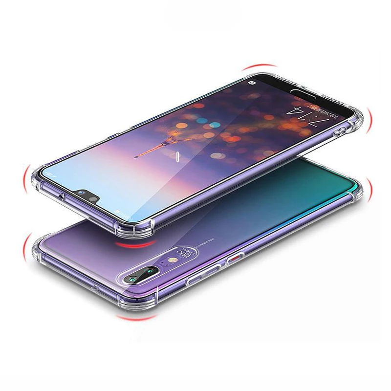 clear Противоударный силиконовый чехол для huawei P30 Lite P20 Pro P10, прозрачный чехол для huawei P Smart PSmart Z mate 30 Lite 20 10 Чехол - Цвет: clear