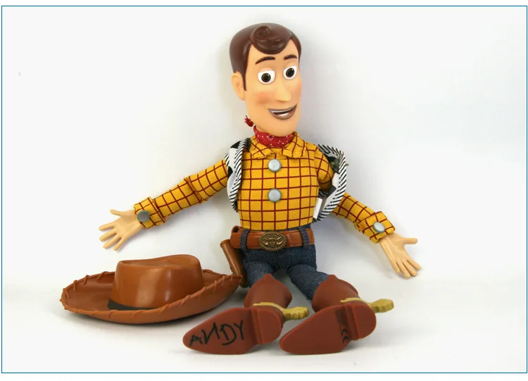 woody no box 38 см История Игрушек 4 говорящая Джесси Вуди ПВХ Фигурки игрушки детские игрушки Рождественский подарок Коллекционная кукла - Цвет: woody no box