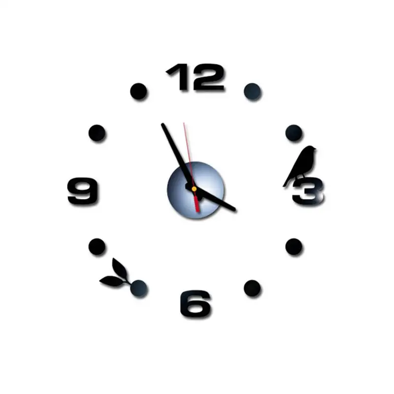 Reloj de pared настенные часы 3D сделай сам римские цифры акриловая зеркальная настенная наклейка часы домашний декор настенные наклейки декор saat 661GZ10