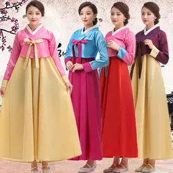 2019 Новая корейская традиционная одежда женское свадебное платье ханбок корейский танец Национальный костюм для танцев SL1562