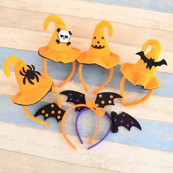 

A Variety of Cute Headbands for Halloween Headbands Pumpkin Bat Hats Adult Children's Halloween Party Dressing Supplies
