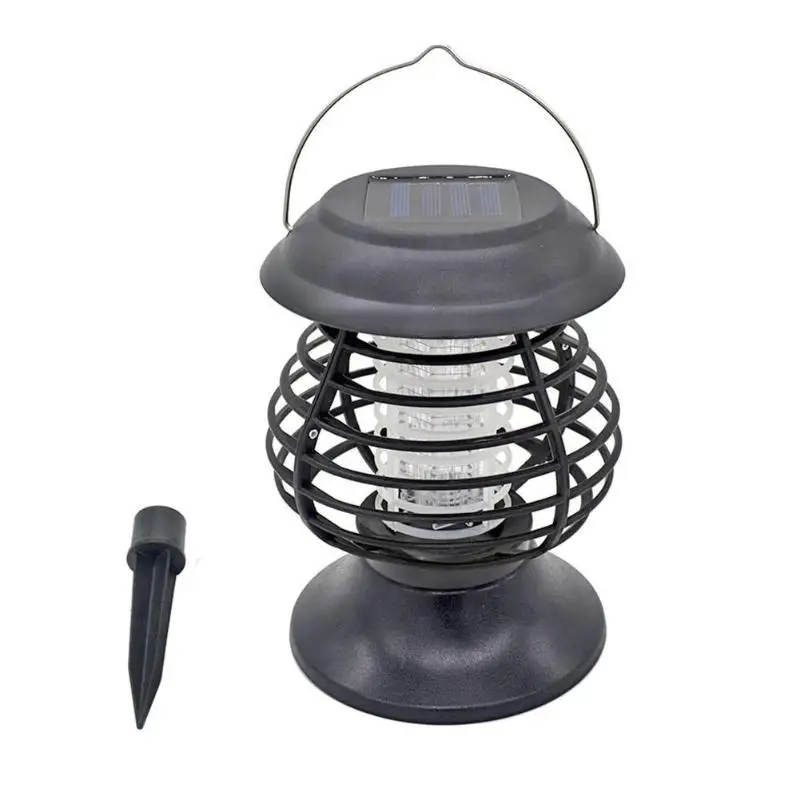 A 2 in 1 Solar Power LED Mosquito Killer Lamp Outdoor Lawn Fly Bug Trap Light Outdoor Garden Insect Pest Bug Zapper Lawn Lamps - Цвет: A