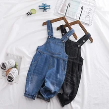 Рост 80-100 см, новинка года, весенний джинсовый комбинезон для мальчиков 1 предмет, Детский комбинезон для мальчиков на весну-осень, комбинезон для маленьких девочек детские джинсы