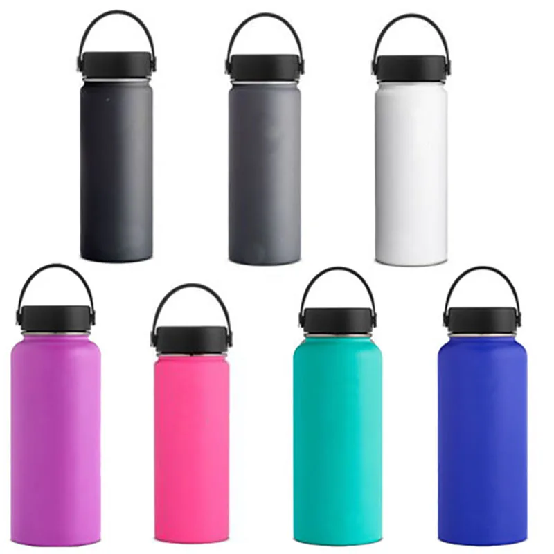 

Hot!32oz/40oz Hydro Vacuum Insulated Flask Stainless Steel Water Bottle Wide Mouth with Sport/Straw/Flex cap