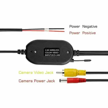 

Black Car Reversing Camera DC 12V Wireless Reverse Rearview Night Vision