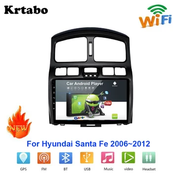 

Car radio Android multimedia player For Hyundai Santa Fe 2006~2012 Car touch screen GPS Navigation Support Carplay Bluetooth