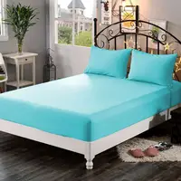 LAGMTA-Drap-Juste pour Matelas 100% Polyester, Couverture Solide aux Quatre Coins avec Bande artificiel astique, 1 Pièce 6