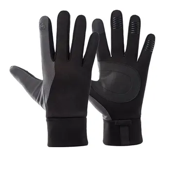 

Gloves For Men Autumn Winter Warm Outdoor Sports Riding Gloves Windproof Touch Screen Plus Velvet Non-slip Waterproof Gloves