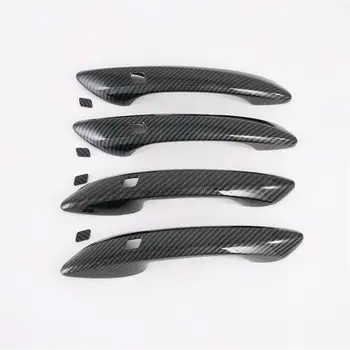 

ABS Carbon Fiber Color Car Door handle Cover Trim Car Styling Accessories For Hyundai Sonata Sensuous DN8 2019 2020
