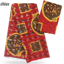 Ulifelace высокой плотности цифровой печати атласная ткань последние органзы шаблон печати шелковой ткани 3+ 3 ярдов/набор WL-105