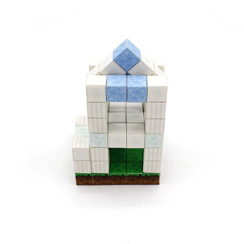 My World мини Магнитные строительные блоки обычный Строительный набор игрушка для детей фигурки кирпичные модели DIY пластик