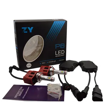 

New 1 Pair 45W Automobile Lamp 4500LM 6000K Car LED Headlight Portable Vehicle Replace Bulbs Durable 9012 Lamp Kit