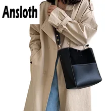 Сумка-мешок anslot с эффектом потертости, дамская сумочка с панелями, женская сумка, хит, цветная сумка с ручками, женская модная сумка на плечо и кошелек HPS712