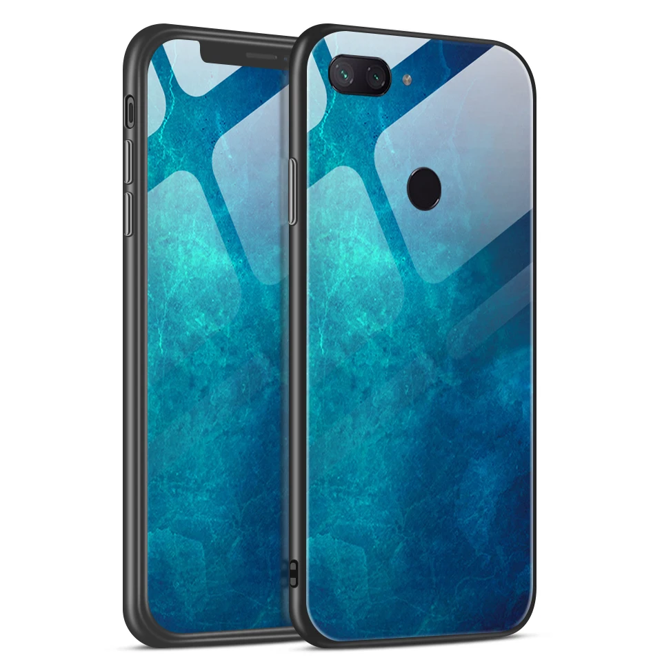Для Xiaomi 8/8SE роскошный ударопрочный ТПУ чехол из закаленного стекла для Xiaomi 8 Lite модная мягкая Edge Мобильная Защитная крышка для телефона - Цвет: W120