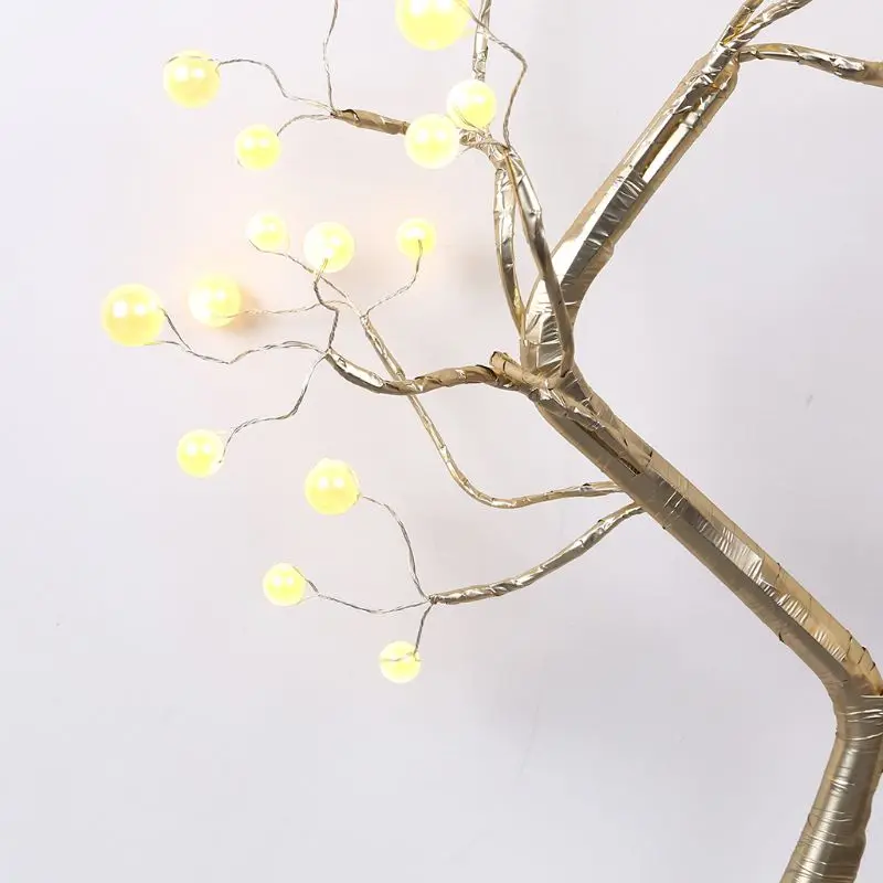 Дерево филиал настольная лампа сенсорный выключатель Винтажный стиль вечерние украшения для дома и офиса Y98E