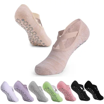 

Pilates Anti-Slip Breathable Backless Socks Fitness Gym Sports 2020 Ankle Comfortable Thin Ladies Compression Stockings