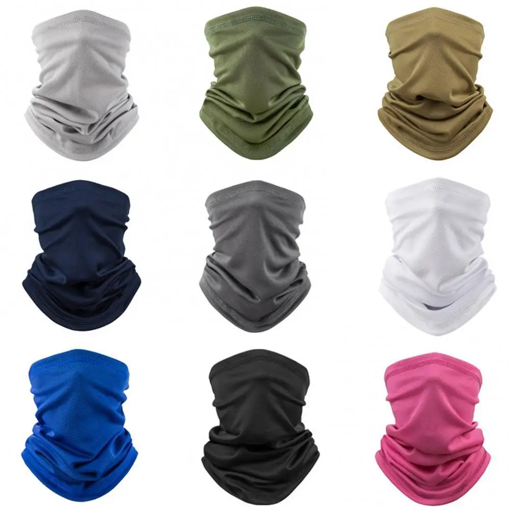 9Pcs Cycling Headband Bandanas Scarf Neck Warmer Head Wrap Multi