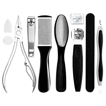 

Home Family Pedicure Set Stainless Steel Foot File Pedicure Kit Deadskin Callus Remover (15 PCS ) Hand Foot Toiletry Kits