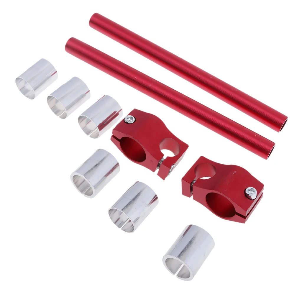 Motorcycle Handlebars Mount Adjustable CNC Clip On Fork Tube 25mm 29mm 30mm