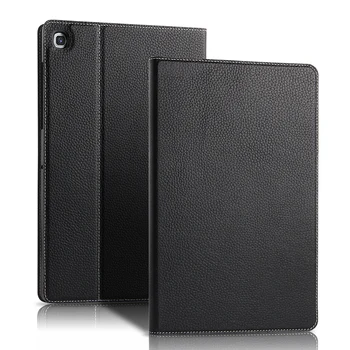 

Genuine Leather Smart Cover For Samsung Galaxy Tab S5E 10.5 inch Cowhide Case T720 SM-T720 T725 Stand Business Style funda+ Film