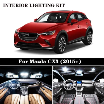 

9pcs Error free LED license plate lamp + interior lights kit package for Mazda CX-3 CX3 Touring (2015+)