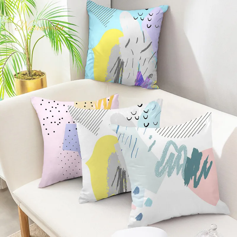 

Cushion Cover Pillow Cases Nordic Style Geometric Sofa Cama Pillow Case Headrest Party Decorations Gift for Kids Home Decor