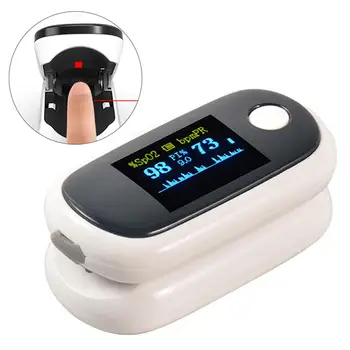 

USB Charing Oximeter Finger Clip Blood Oxygen Monitor Pulse Rate Oxygen Oximeter For Men Women OLED Display Oximeter