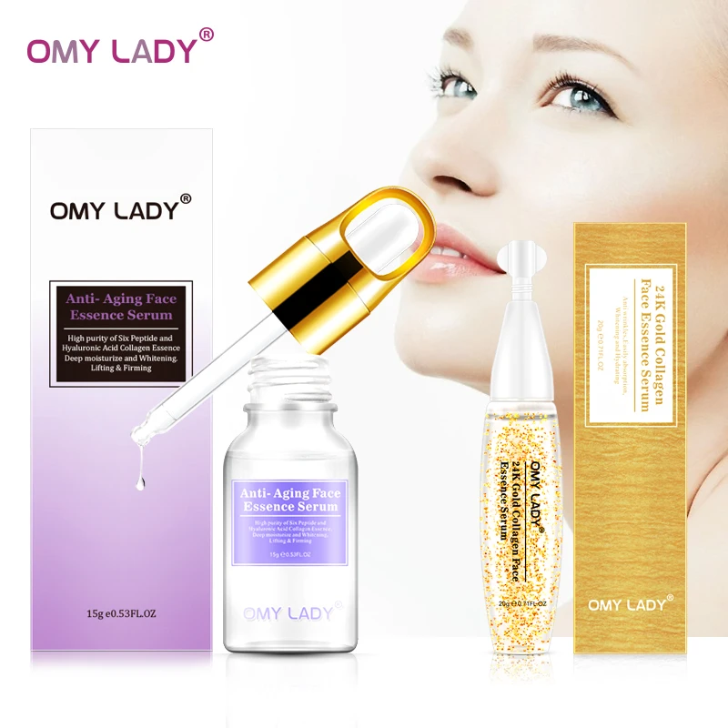 OMY LADY 24K Gold face serum essence moisturizing hydrating anti-aging anti-wrinkles newest tendering lifting firming | Красота и