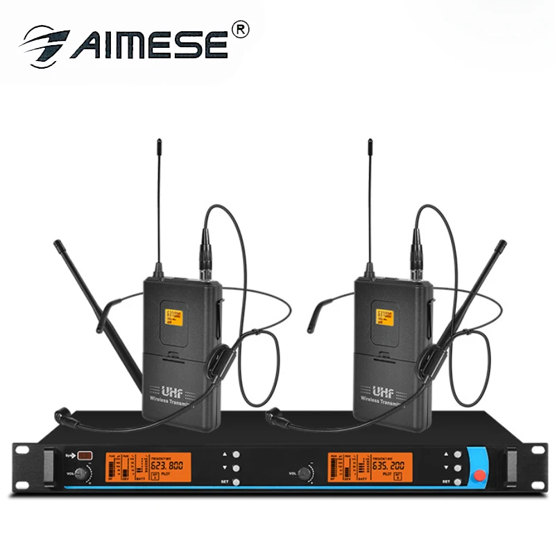 Профессиональный SKM9000 UHF беспроводной микрофон для караоке системы с золотым цветом двойной ручной трансм 6500