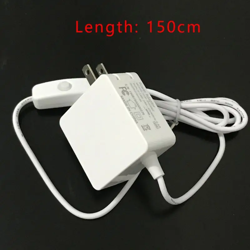 Адаптер питания кабель 5V3A USB-C зарядное устройство с переключателем для Raspberry Pi 4B