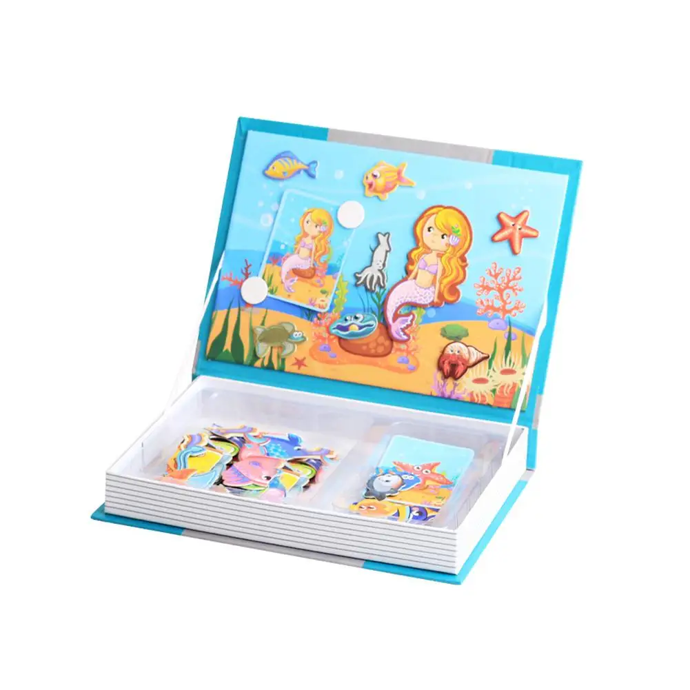 Kuulee детская забавная магнитная головоломка мультяшная Магнитная игра-головоломка для развития мозга Высокое качество Детские интересные