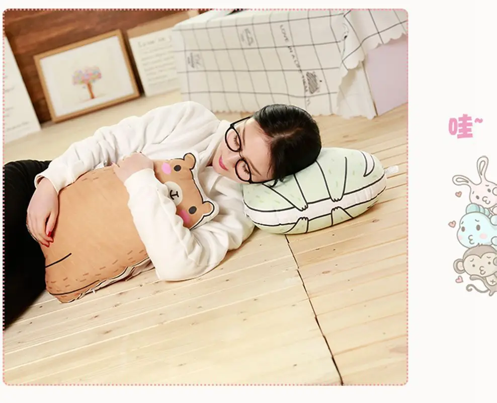 Hot Selling INS Pillow Plush Toy Doll-Processing Customizable Logo Recruit Agents