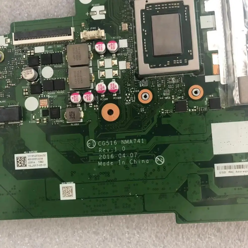 for A Lenovo 310-15ABR Laptop Motherboard FX-9800P RAM:4GB NM-A741 FRU: 5B20L71646 100% test ok