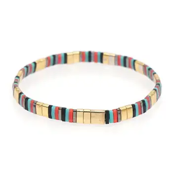 

Go2boho Rainbow Bracelet Miyuki Tila Beads Bracelets For Women Bohemian Jewelry Summer Beach Pulseras Mujer Moda 2020 Best Gift