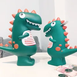 Tirelire de dinosaure de dessin animé, boîtes d'argent de grande capacité, pièces de monnaie, coffre fort, grande banque d'argent, jouets pour enfants, cadeaux d'anniversaire pour enfants 