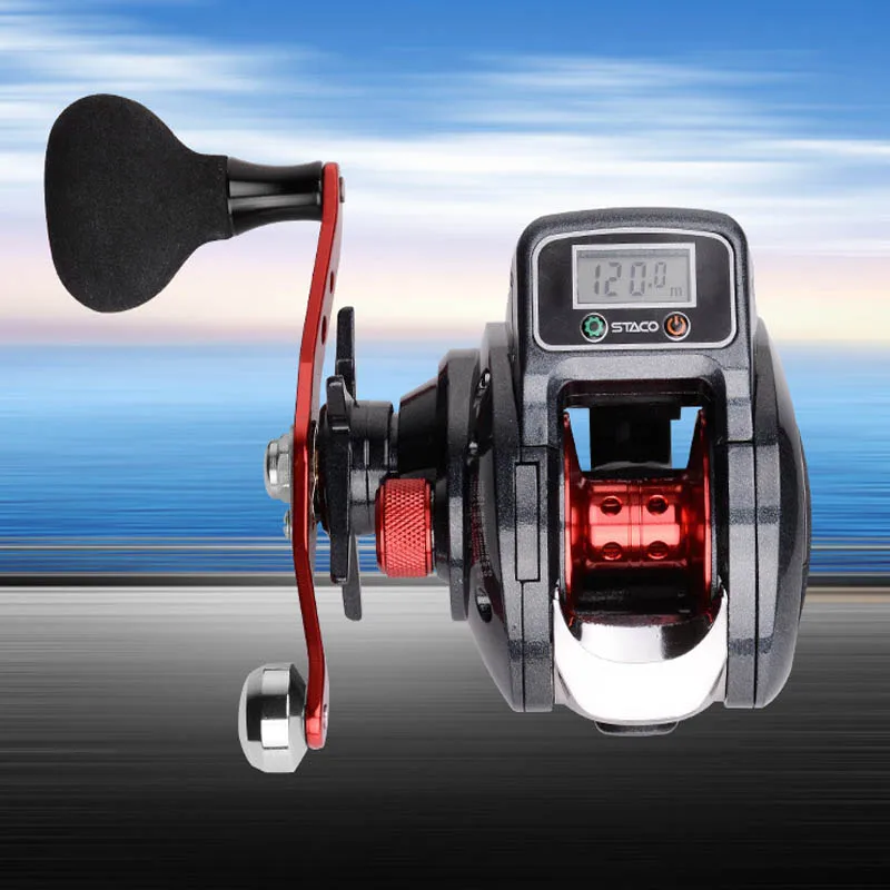 

New Digital Display Water Droplet Type Fishing Line Reel Baitcasting Reel Centrifugal Brake Metal Cup Fishing Reel Molinete