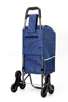

Shopping Cart Buy Food Cart Small Cart Climb Stairs Foldable Portable Trolley Luggage Trailer Trolley Cart Stroller