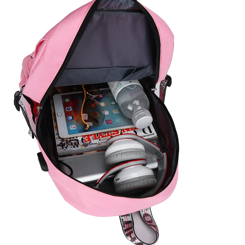 Модный женский рюкзак высокого качества для спорта и отдыха, студенческий Usb зарядка, противоугонные рюкзаки, Индивидуальная сумка на плечо