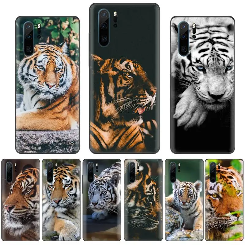 

tiger King of the forest animal Phone Case Funda For Huawei P9 P10 P20 P30 Lite 2016 2017 2019 plus pro P smart