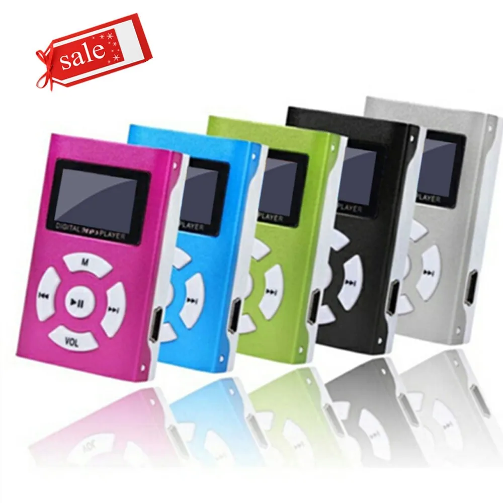 Мини USB MP3-плеер с ЖК-экраном 32 ГБ Micro SD TF карта перезаряжаемые музыкальные плееры