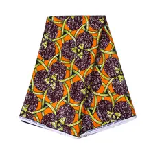 Африканская ткань настоящая гарантия настоящий голландский воск хлопок 6 ярдов \ Лот африканская восковая ткань