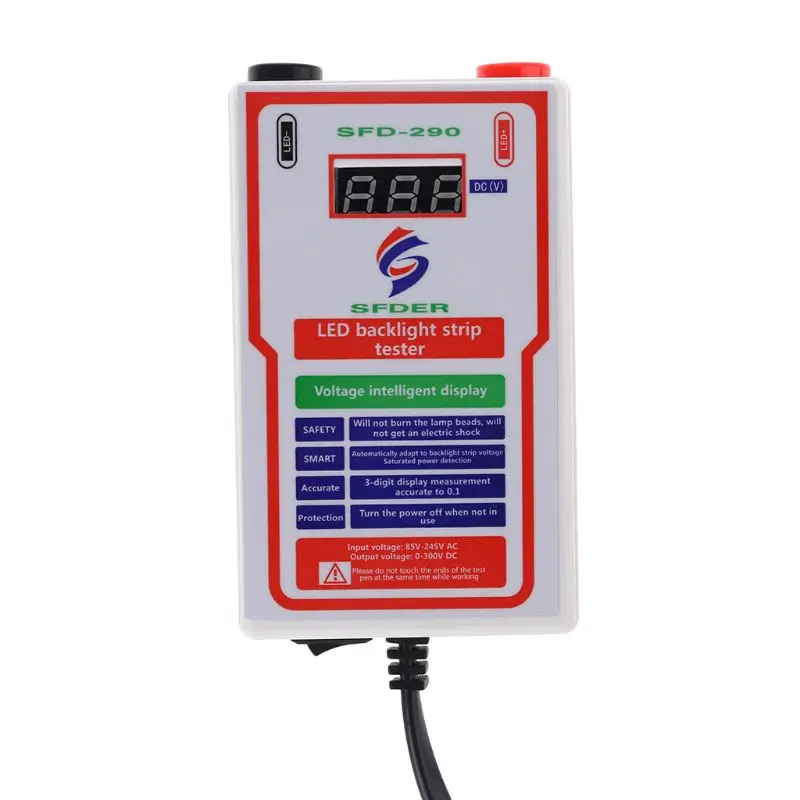 

AC 85-245V Output 0-300V LED LCD TV Backlight Tester LED Strips Beads Lamp Test Detector Repair Tool US/EU Plug