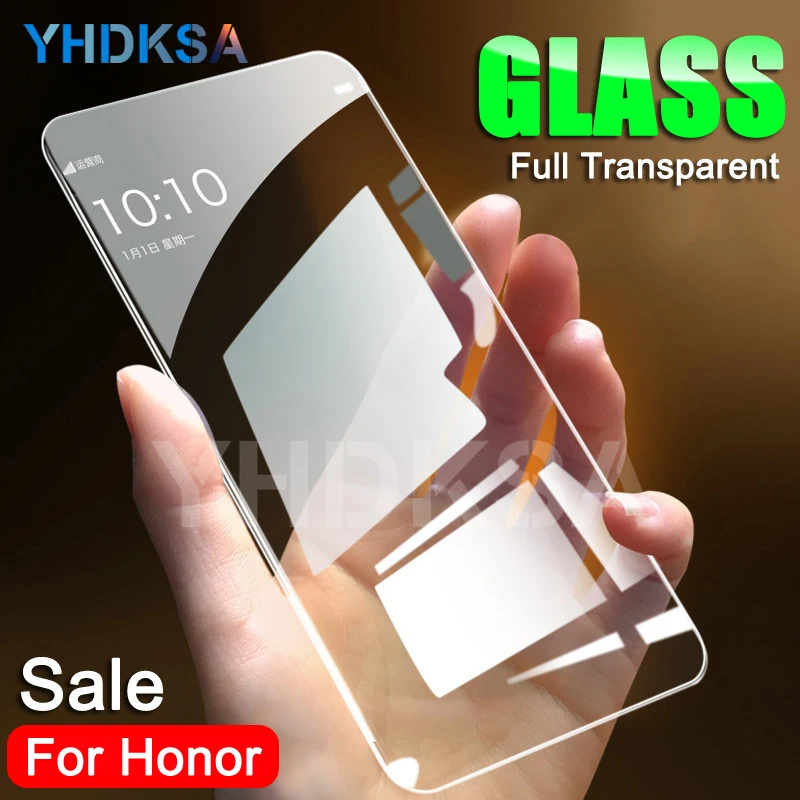 

9H Tempered Glass on the For Huawei Honor 9X 8X 20 9i 10i 20i Honor V20 V10 V9 Play 8A 8C Screen Protector Protective Film Case