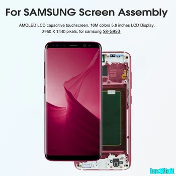 

For Samsung Galaxy S8 G950F G950A Original with burn-in shadow Display Touch Screen Digitizer Assembly