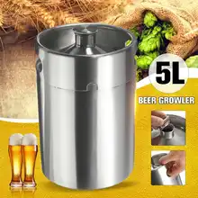 Профессиональный мини-кега для пива из нержавеющей стали 5л, напорный садовод для ремесла, пивная дозирующая система домашнее Сваренное пиво, пивоварение