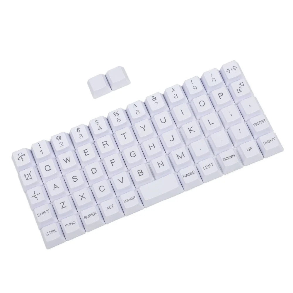 Pbt Keyconjunto Oem 40 40 Carbono Branco Keycap Gravado a Laser Planck Niu40 Preonic Air40 para Teclado Mecânico mx Diy em Branco - Imagem 4