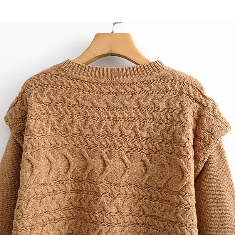 RR Criss Cross свитера для женщин Мода О-образный вырез Однотонный свитер для женщин Элегантный свободный длинный рукав свитера для женщин дамы JAE