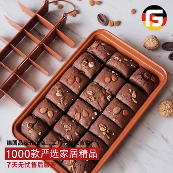 

Live Bottom Brownie Pan Square Brownie Pan Cake Bread Thickened Nonstick Baking Coating Mold